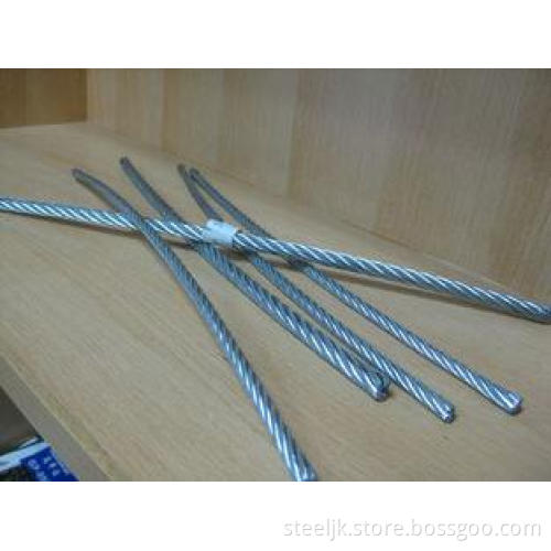 6mm Solid 304 Steel Wire Rope 7x37 For Crane / Bicycle Fitt